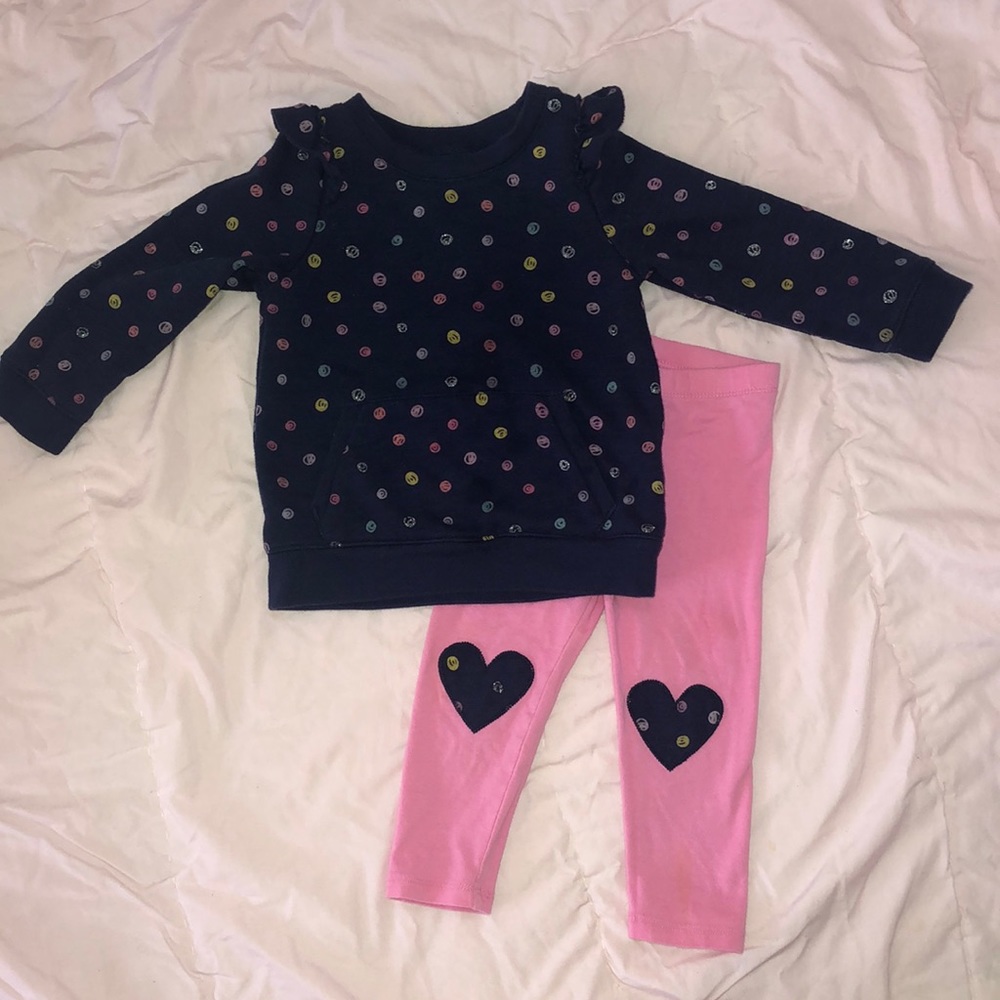 18mo sweater shirt/pants set Girl